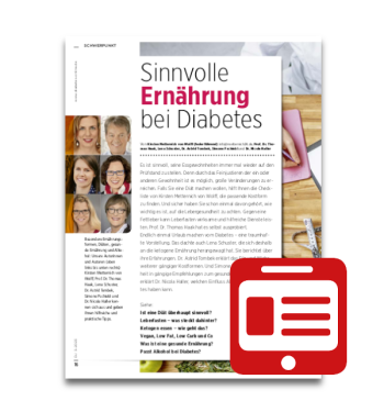 Artikelbild des Artikels “Schwerpunkt: Sinnvolle Ernährung bei Diabetes “