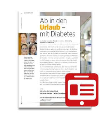 Artikelbild des Artikels “Schwerpunkt: Ab in den Urlaub - mit Diabetes “