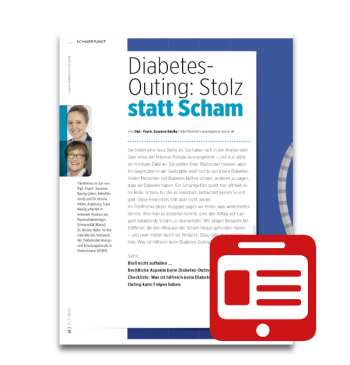 Artikelbild des Artikels “Schwerpunkt: Diabetes-Outing: Stolz statt Scham “