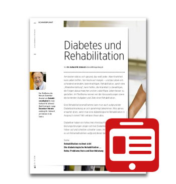 Artikelbild des Artikels “Schwerpunkt: Diabetes und Rehabilitation “