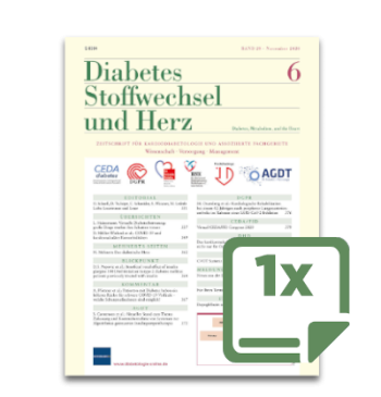 Artikelbild des Artikels “1 Probeheft Diabetes, Stoffwechsel und Herz “